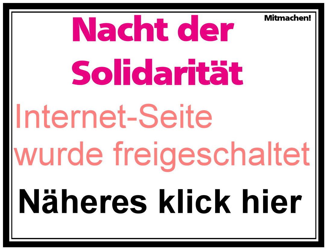 Nacht der Solidarität - obdachlose zählen berlin